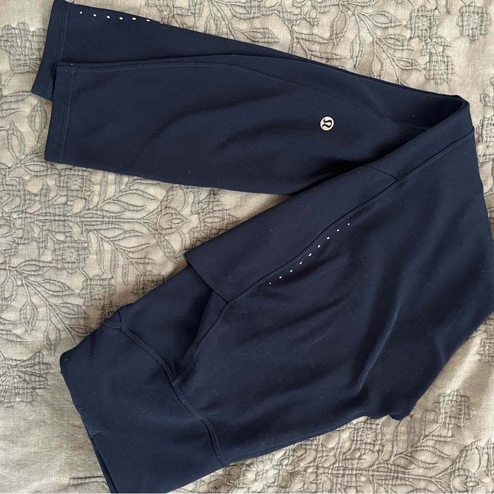 Navy Lululemon Leggings sz8
